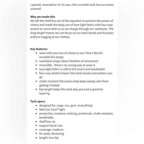 Women’s Lululemon Cool Racerback Striped Tank Top Ocean Stripe Frond Size 2 - Picture 16 of 16